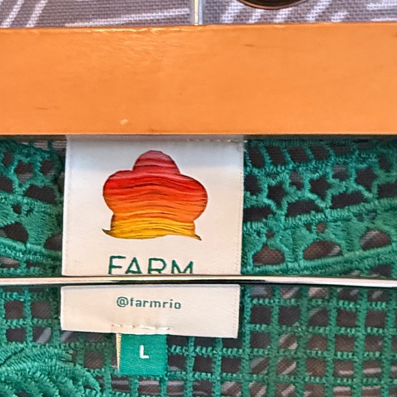 FARM Rio Green Crochet Maxi Dress - Picture 3 of 11